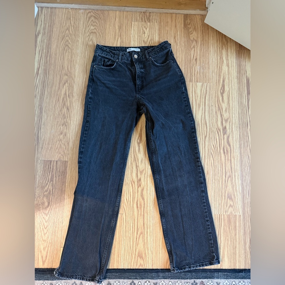 Zara Black Straight Leg Women's Jeans